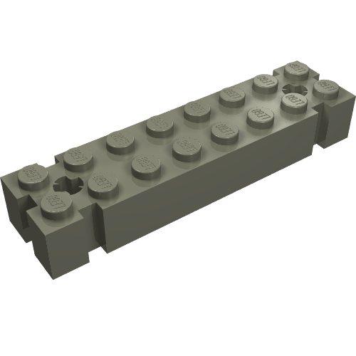 Brick Special 2 x 8 with Axle Hole and Grooves at each End (30520)
