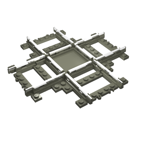 Vehicle Track, Train, 9V Crossing