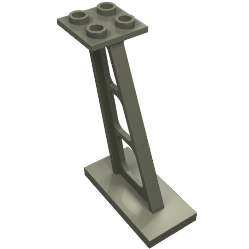 Support 2 x 4 x 5 Stanchion Inclined [5mm wide posts]