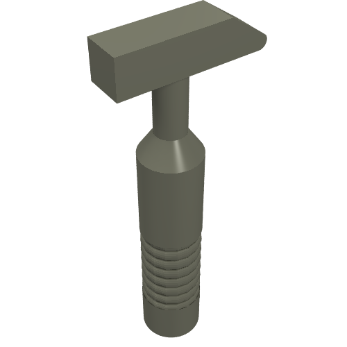 Tool Hammer Cross Pein [6-Rib Handle]