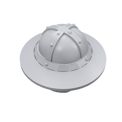 Helmet with Chinstrap and Wide Brim (30273)