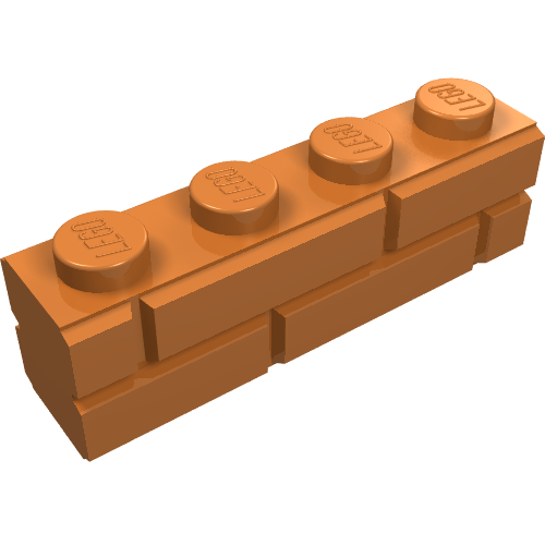 Brick Special 1 x 4 with Masonry Brick Profile (15533)