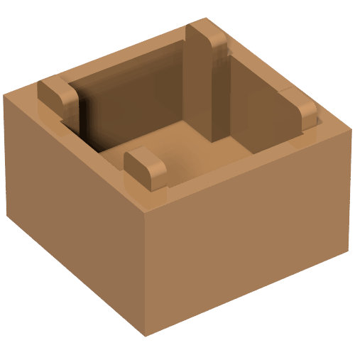 Container Box 2 x 2 x 1 [Plain] (35700)
