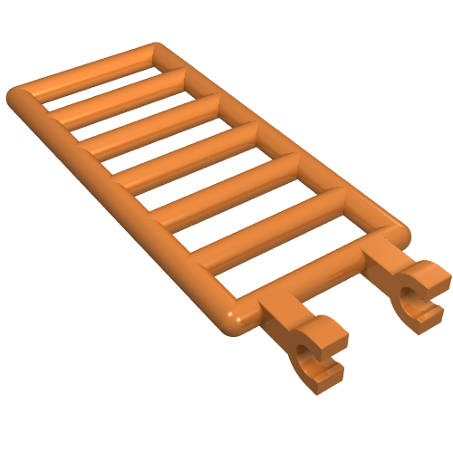 Bar 7 x 3 with Double Clips (Ladder) [Straight Clips]