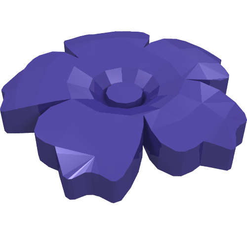 Headwear Accessory Flower with Serrated Petals and Pin