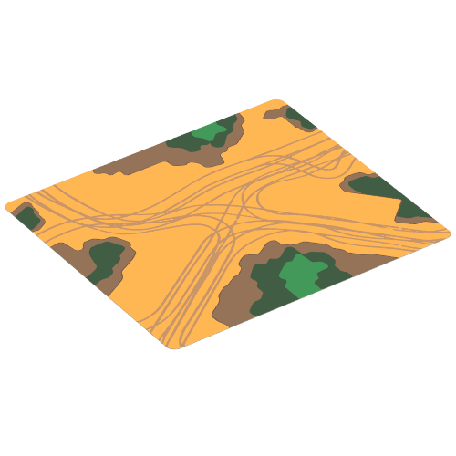LEGO part Playmat, Wild West Print