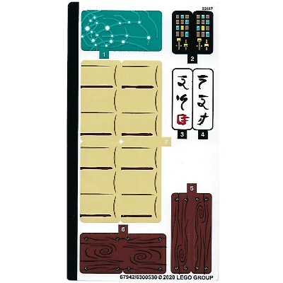 Image of part Sticker Sheet for Set 71705-1