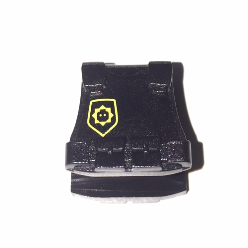 Minifig Neckwear Vest Bulletproof with Minifig Head Badge and 'SUPER SECRET POLICE' Print