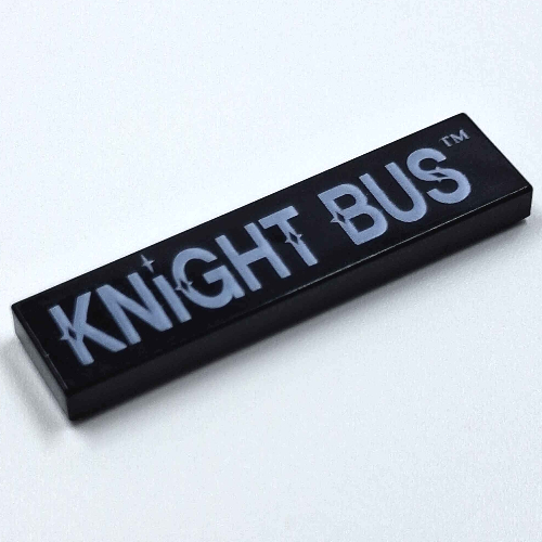 Tile 1 x 4 with 'KNIGHT BUS' Print