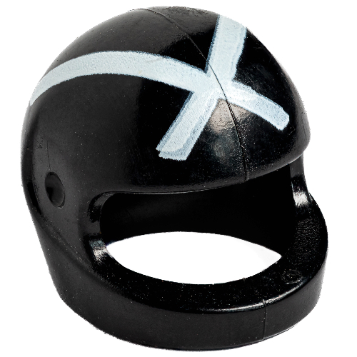 Helmet, Standard with White 'X' Print