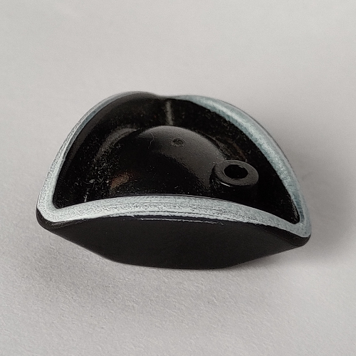 Hat Pirate Tricorne / Triangle with White Brim Print