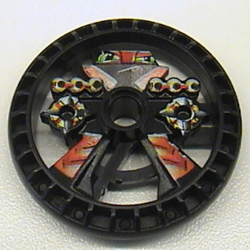Technic Disc 5 x 5 Notched, Blazooka