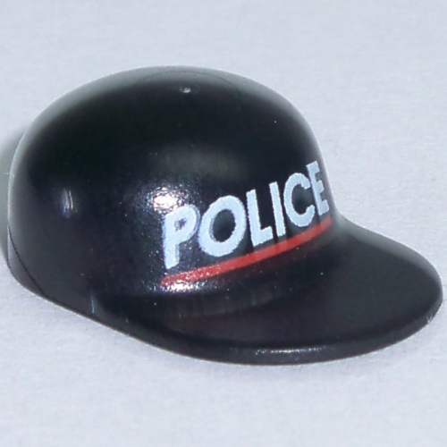 Hat / Cap Long Peak with 'POLICE' Red Line Print