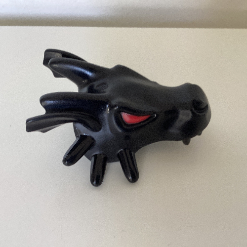 Duplo Dragon Head with Red Eyes