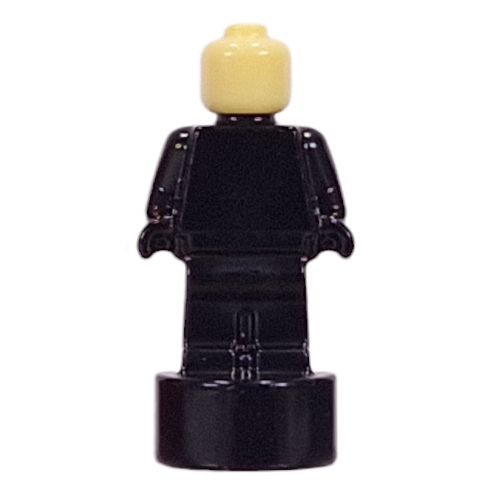 Minifig Trophy Statuette with Bright Light Yellow Head pattern