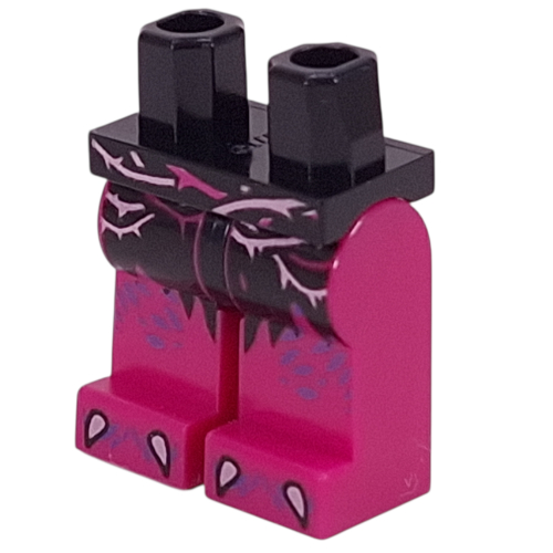 Hips and Magenta Legs with Loincloth, Pink/Magenta Streaks, Dark Purple Spots, White Claws print
