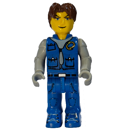 Juniors Midifig, Jack Stone, Blue Jacket, Blue Pants, Gray Shirt