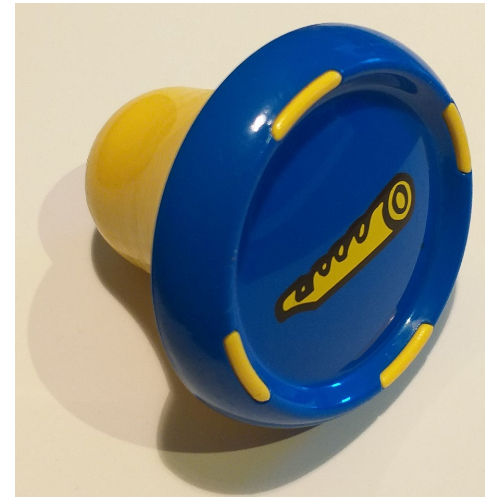 Music Builder Sound Plug with Yellow Base and Yellow Flute Print