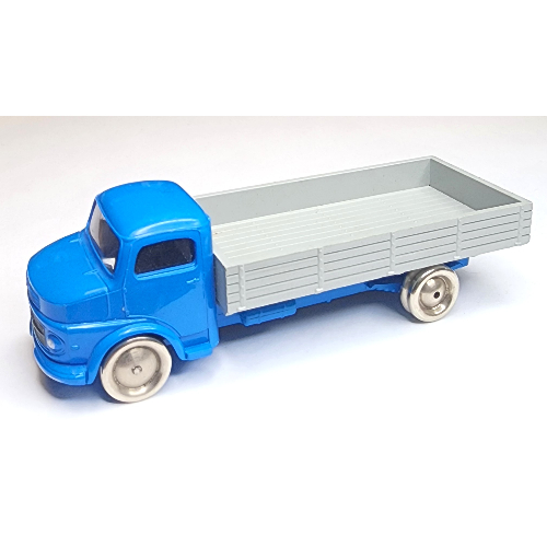 HO Scale Mercedes Open Bed Truck - Gray Flatbed