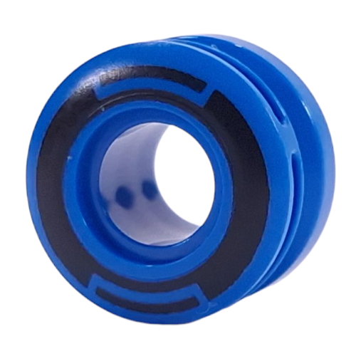 Wheel 11 x 8 with Center Groove, One Smooth Side with Black Circles print