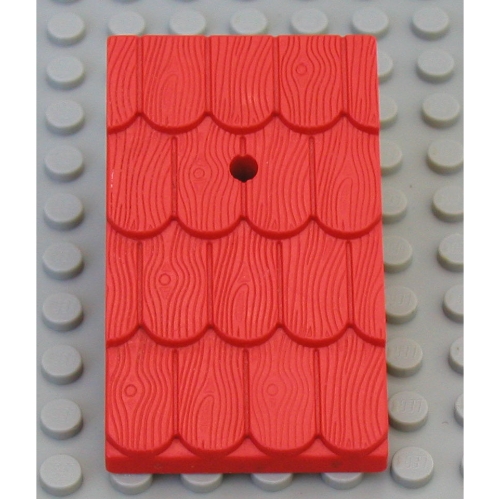LEGO part Fabuland, Roof Support with Red Roof Slope with Chimney Hole