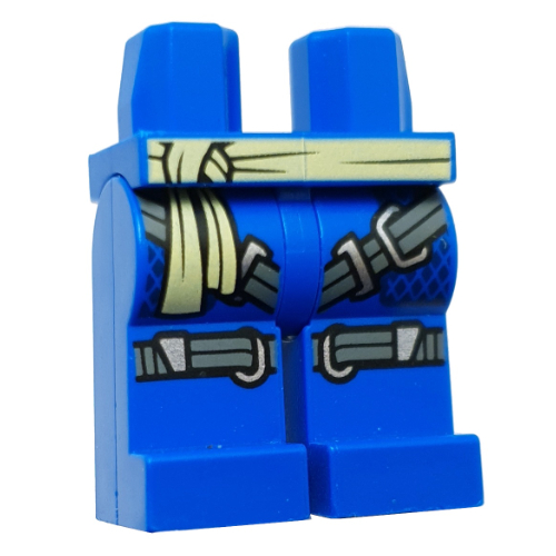 Hips and Blue Legs with Yellowish Green Sash, Silver Straps print