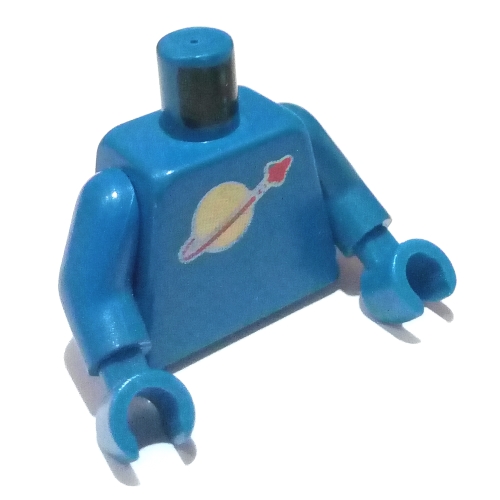 Torso Classic Space Logo Print, Blue Arms and Hands