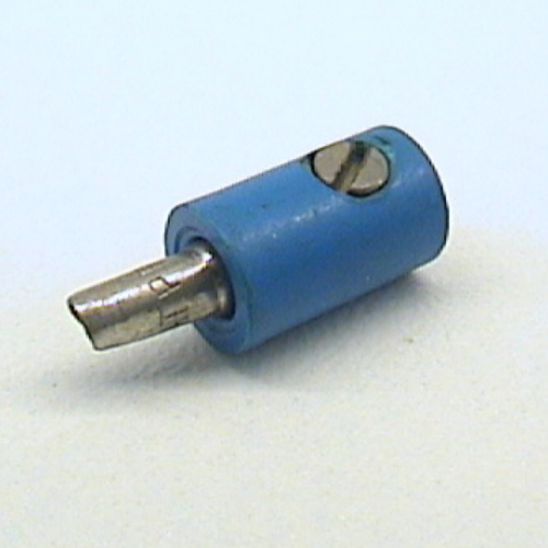 Electric Connector, 1 Way Male Rounded with Hollow Pin (Banana Plug)