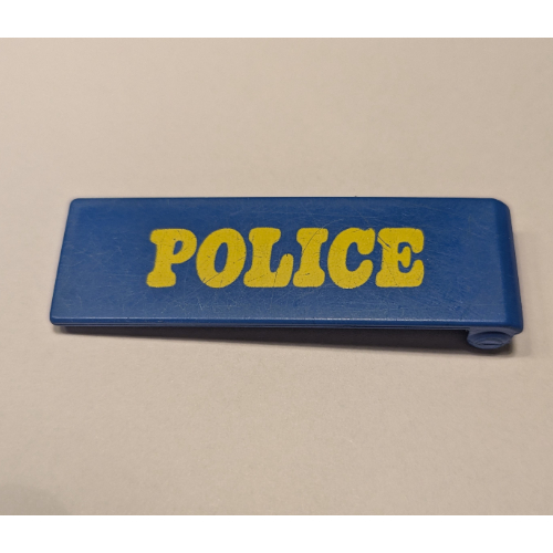 Duplo Door 1 x 4 x 1 with Yellow POLICE Print [522]