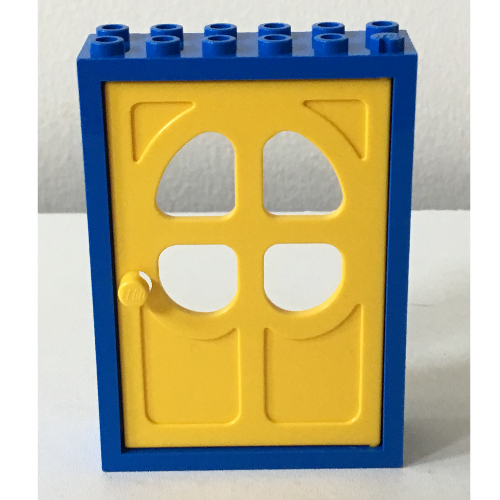 LEGO part Fabuland, Door Frame with Door (Yellow Door)