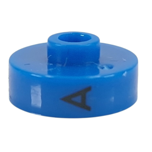 Pen Bead, Round Short, Flat Edge with 'A', 'J', 'T' Print
