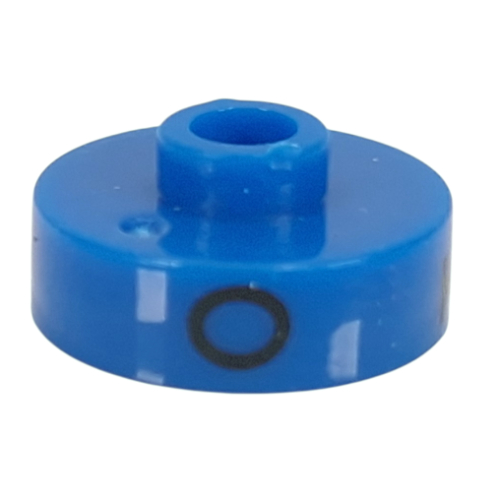 Pen Bead, Round Short, Flat Edge with 'O', 'T', 'Z' Print