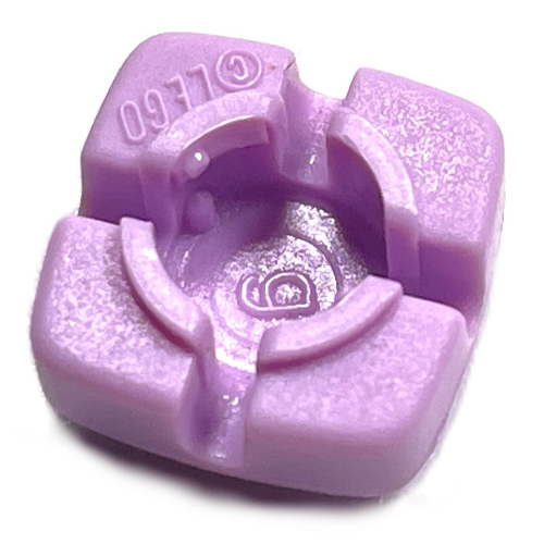 Clikits Icon, Square 2 x 2 Small, with Hole [Frosted]
