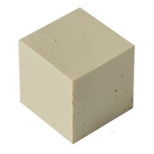 Modulex Tile 1 x 1 with Black '1' print, Black Lining on Sides Only