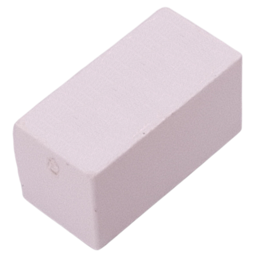 Modulex Tile 1 x 2 with Black Squares, Crossed print, without Internal Supports