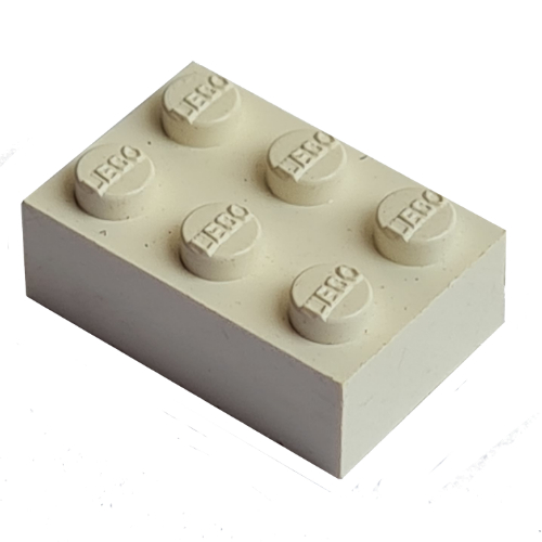 Modulex Brick 2 x 3 with LEGO on Studs