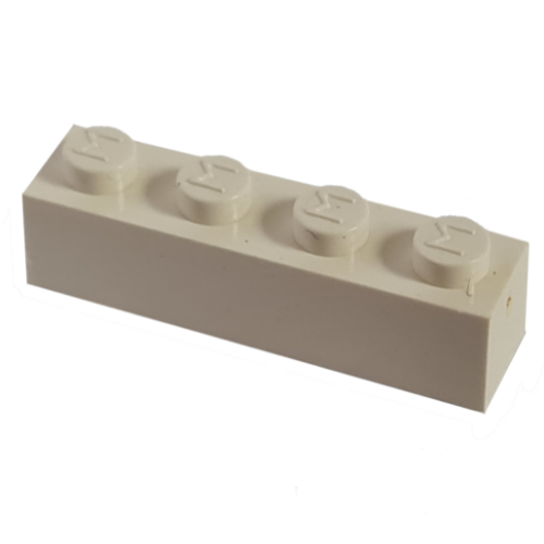 Modulex Brick 1 x 4 with M on Stud