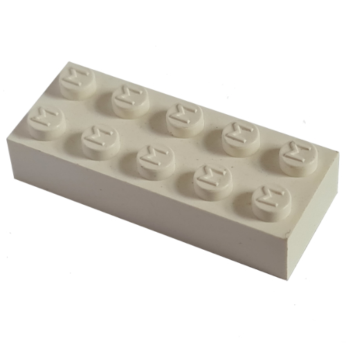 Modulex Brick 2 x 5 with M on Studs