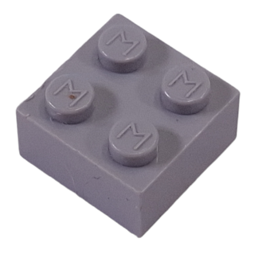 Modulex Brick 2 x 2 with M on Studs