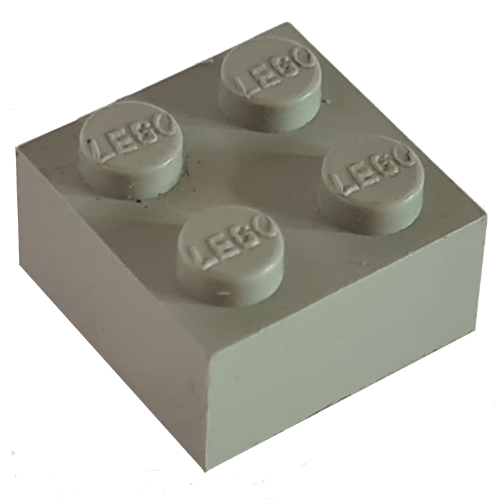 Modulex Brick 2 x 2 with LEGO on Studs