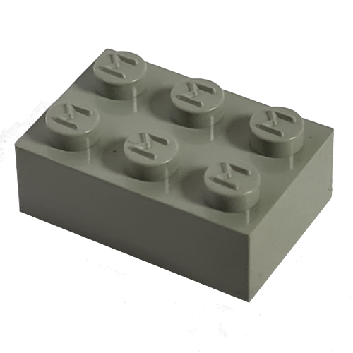 Modulex Brick 2 x 3 with M on Studs