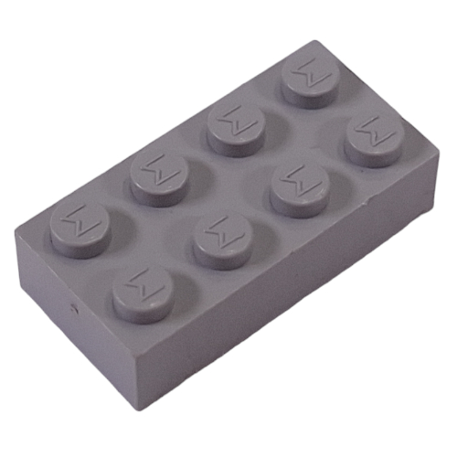 Modulex Brick 2 x 4 with M on Studs