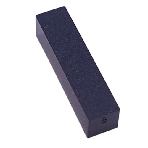 Modulex Tile 1 x 4 with Black 'APR' print, without Internal Supports