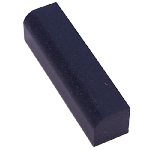 Modulex Tile 1 x 4 with Curved Edge