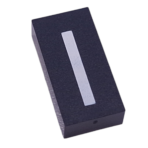 Modulex Tile 2 x 4 with White 'l/I' print, without Internal Supports (Uppercase i, Lowercase L)