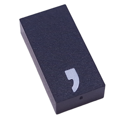 Modulex Tile 2 x 4 with White ',' print, without Internal Supports