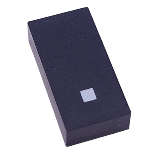 Modulex Tile 2 x 4 with White '.' print, without Internal Supports