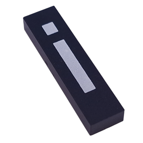 Modulex Tile 2 x 8 without Internal Support with White 'i' print