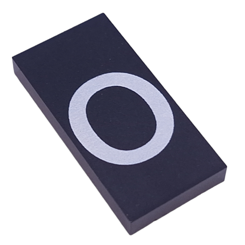 Modulex Tile 4 x 8 without Internal Support with White 'o' print