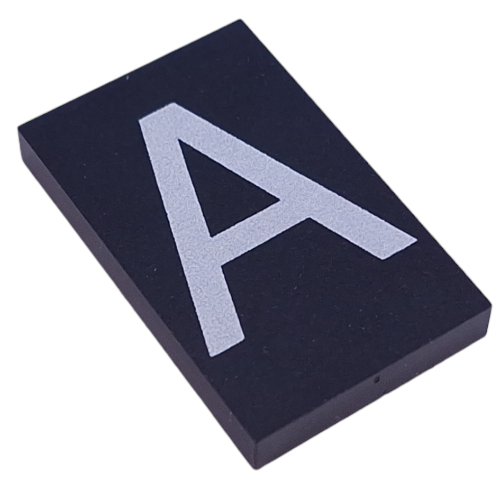 Modulex Tile 5 x 8 without Internal Support with White 'A' print